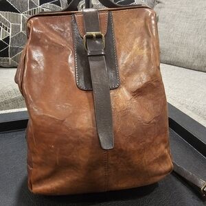 Chiarugi Made In Italy Tuscan Brown Doctors Bag Leather